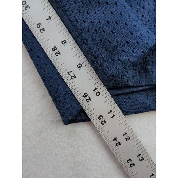 Mens Nike Mesh Athletic Shorts Size M Blue Embroidered Swoosh - Picture 10 of 12